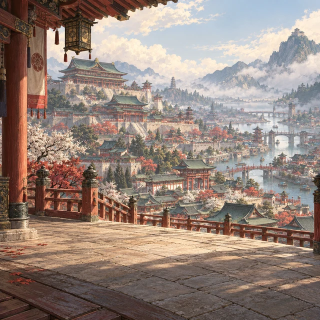 古都：翡翠の瓦と古い都